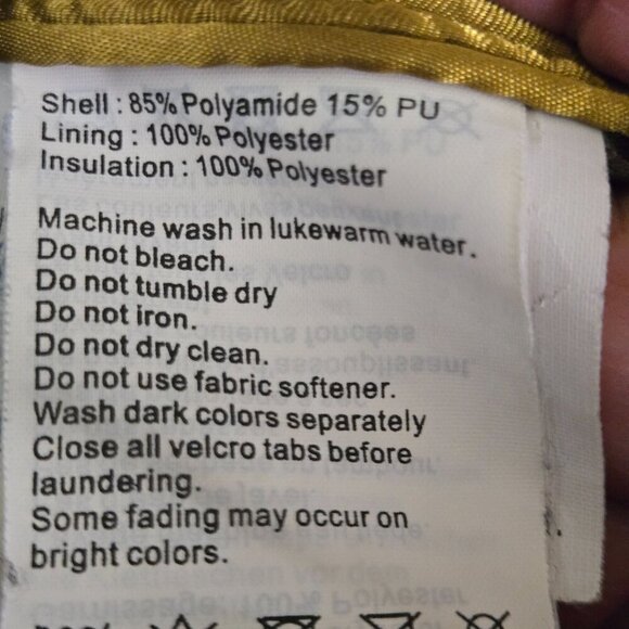 Helly Hansen Brown Tone On Tone Pattern Removable Hood Full Zip Jacket Size M - Picture 11 of 11